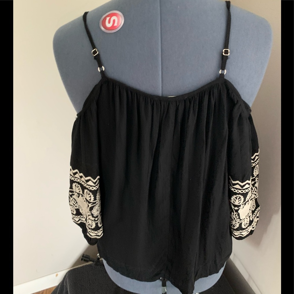 Boho Chic Cold Shoulder Top -Small